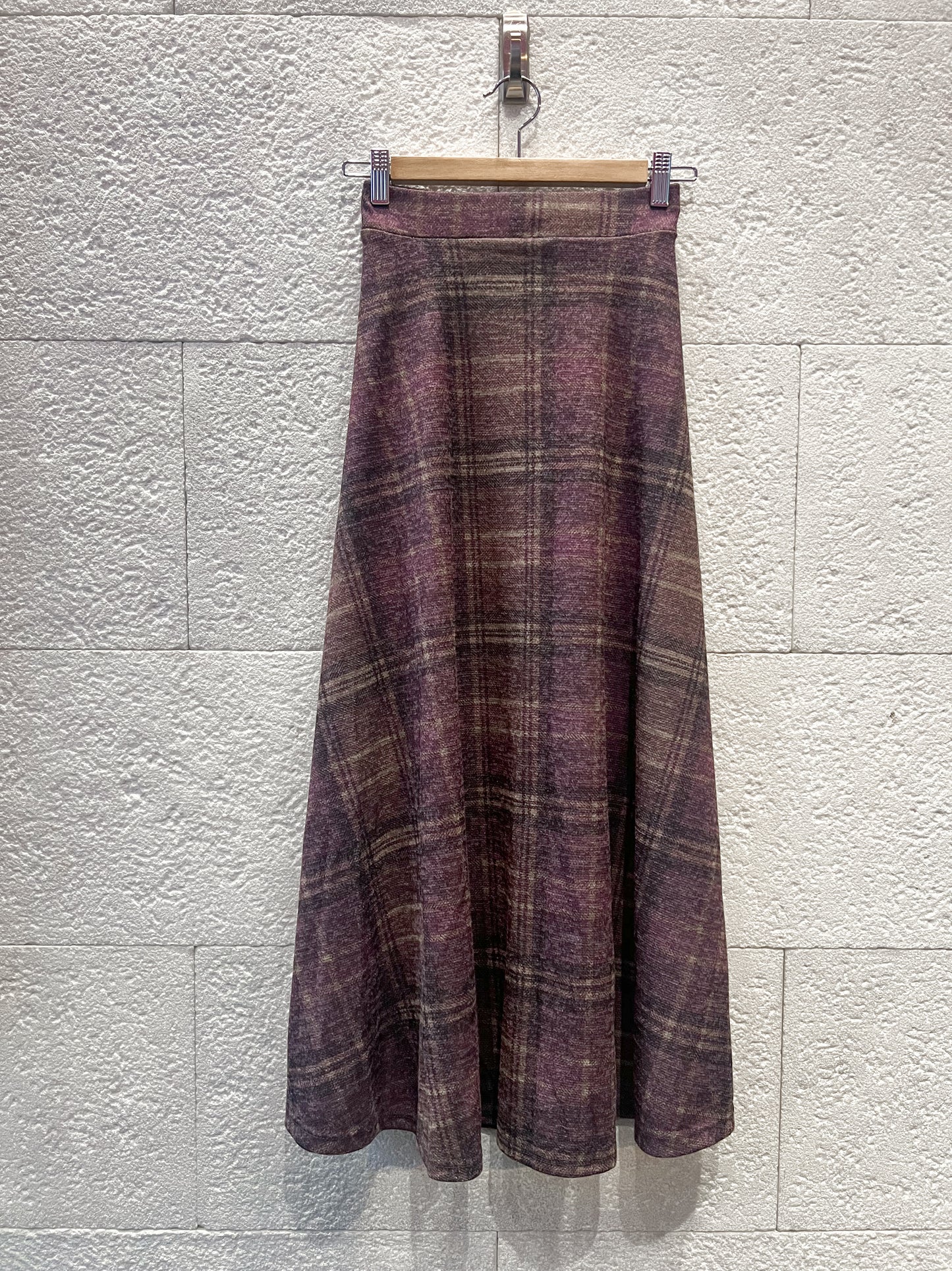 Falda Tartán berenjena