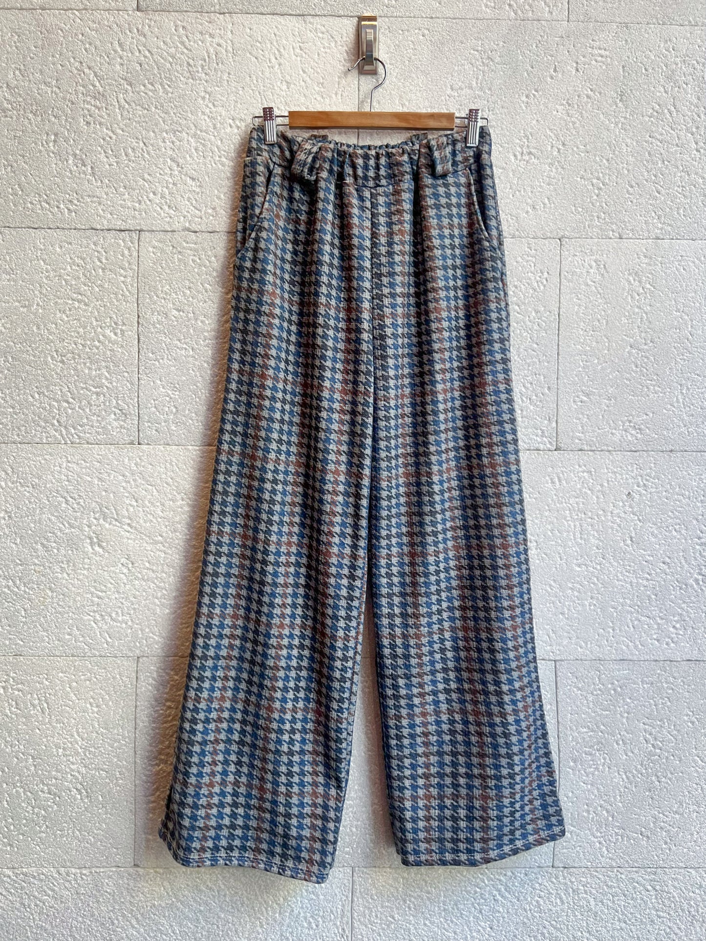 Pantalón Cuadros Gris