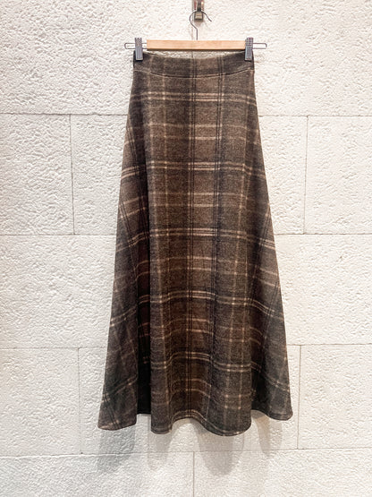 Falda Tartán brown
