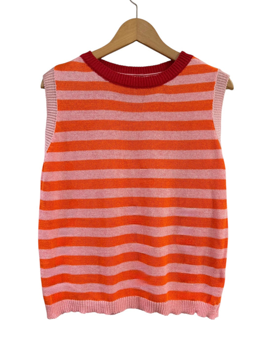 Chaleco rayas naranja