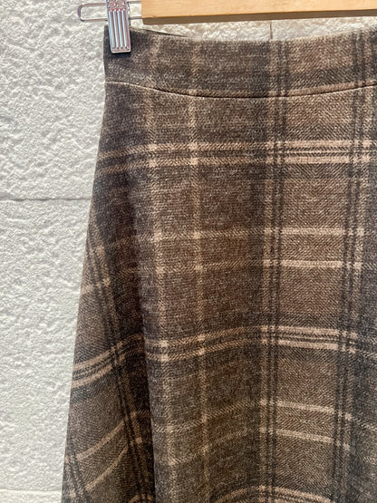 Falda Tartán brown