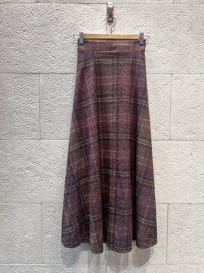 Falda Tartán berenjena