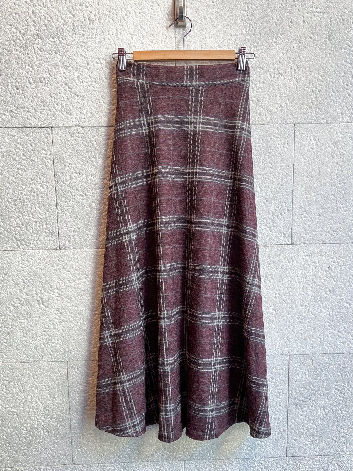 Falda Tartán berenjena