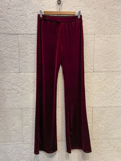 Pantalón flare velvet