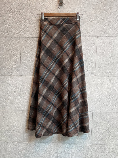 Falda Tartán brown