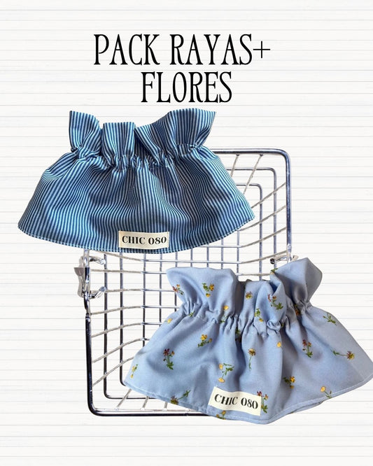 Pack rayas + flores